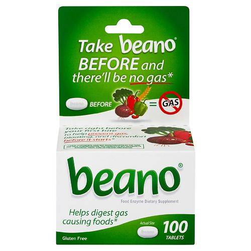 Beano Food Enzyme Dietary Supplement Tablets - 100.0 ea