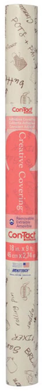 Con-Tact Creative Covering 9 Ft. L X 18 In. W Bon Appetit Self-Adhesive Shelf Liner
