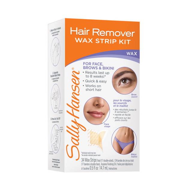 Sally Hansen Hair Remover Wax Strip Kit (0.5 fl oz)