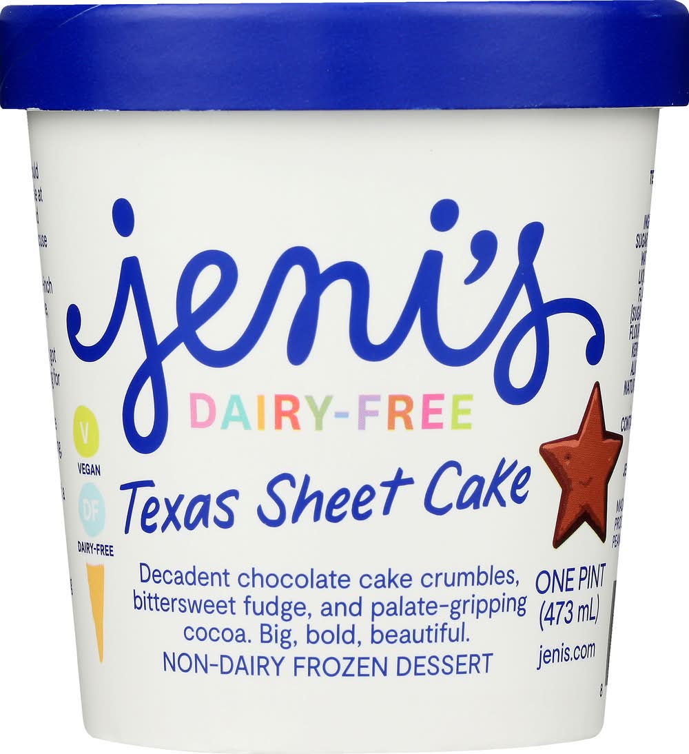 Jeni's Dairy Free Texas Sheet Cake Ice Cream (16 fl oz)