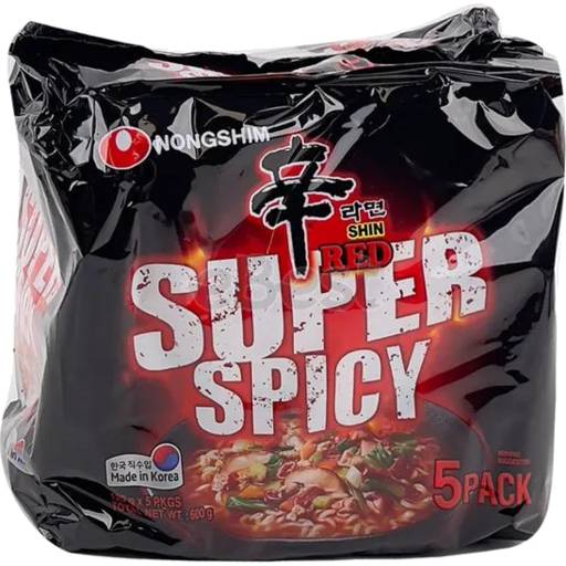 Nongshim Super Spicy Shin Red 5 x 120g