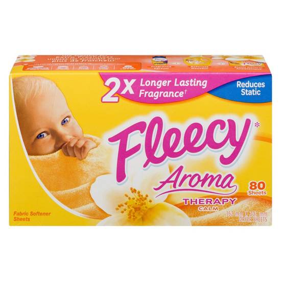 Fleecy Dryer Sheets Aroma Therapy Calm (80 units)