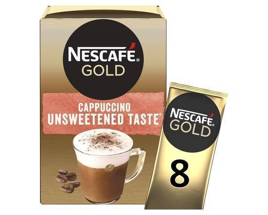 Nescafe Gold Cappuccino Unsweetened Instant Coffee 8 x 14.2g Sachets