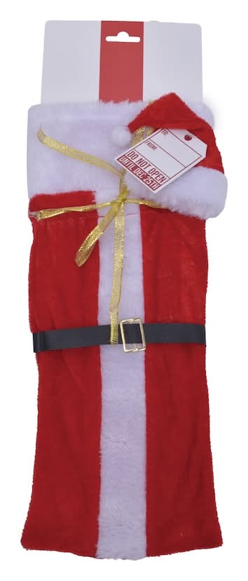 Santa Wine Bottle Christmas Gift Bag