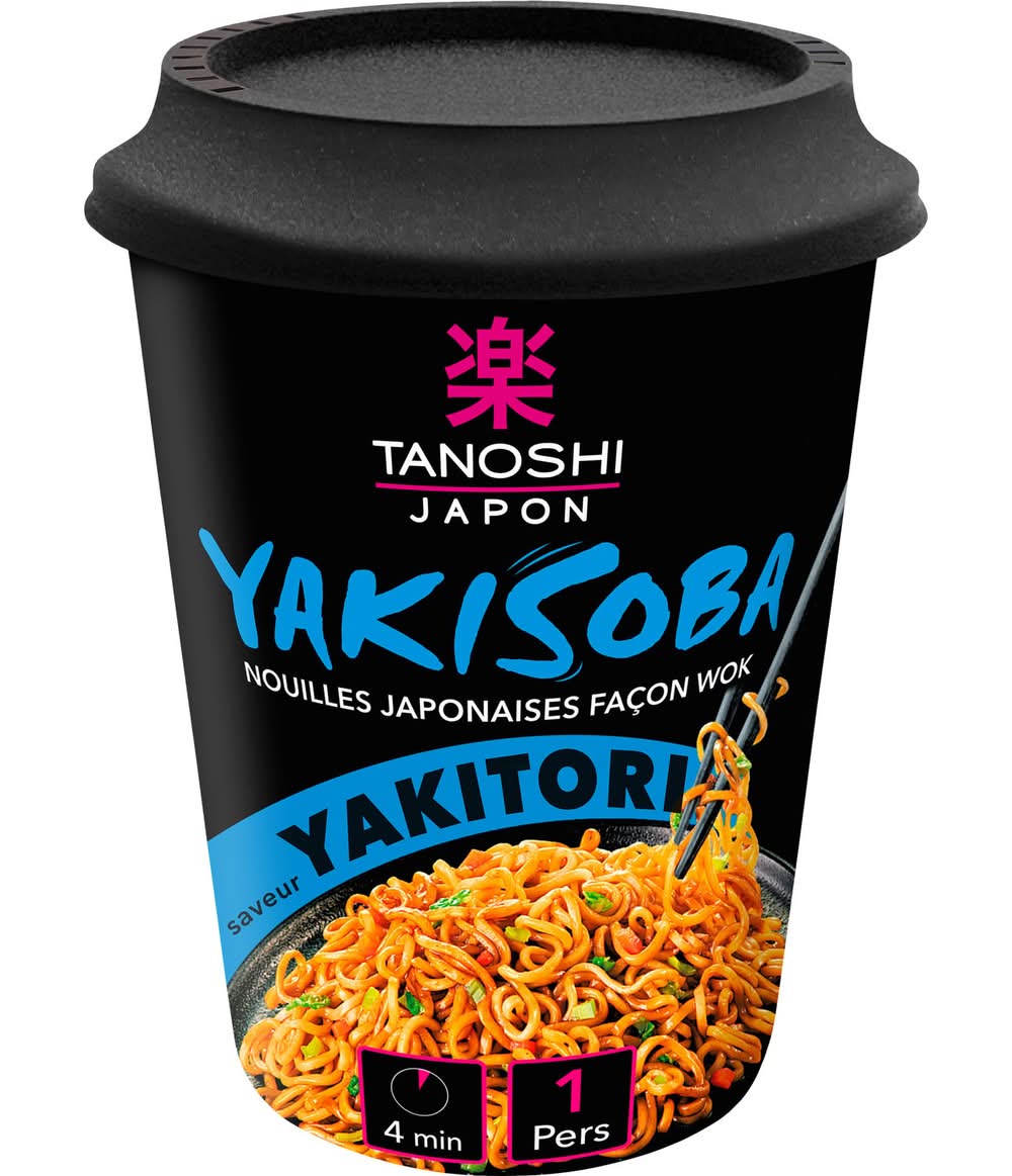 Tanoshi - Yakisoba nouilles japonaises façon wok, yakitori (90g)