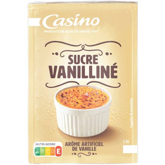 Sucre vanilliné - Arôme artificiel de Vanille - 10 sachets