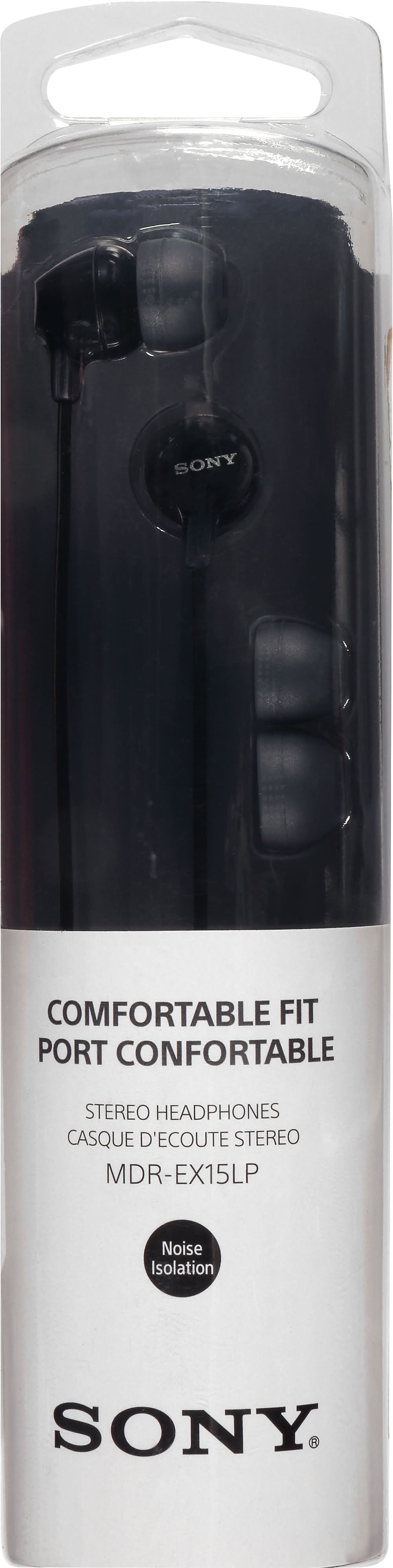Sony Mdr-Ex15lp Black Stereo Headphones