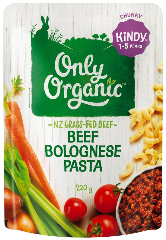 Only Organic Beef Bolognese Pasta 1-5 Years 220g