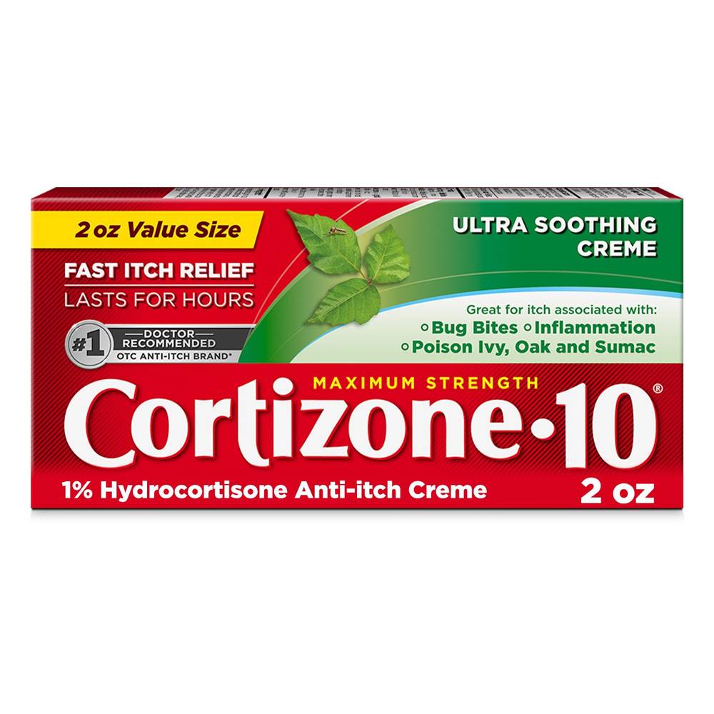 Cortizone-10 Maximum Strength Ultra Soothing Anti-Itch Cream, 2 Oz