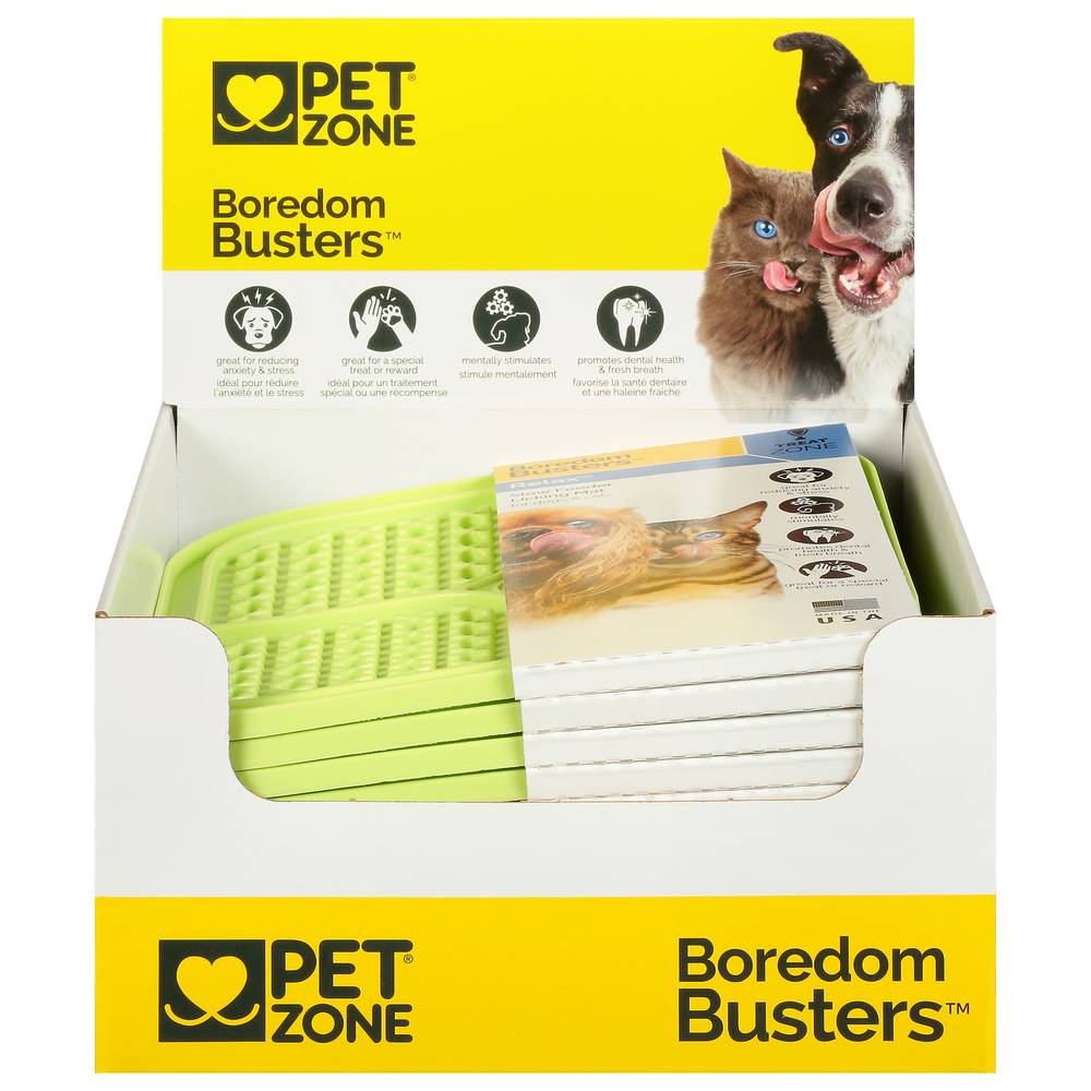 PetZone Boredom Busters Slow Feeder Licking Mat For Dogs & Cats