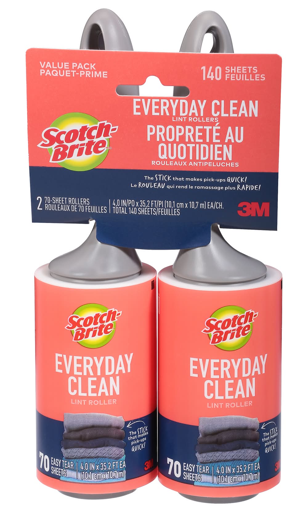 Scotch-Brite Everyday Clean Lint Roller (2 ct)