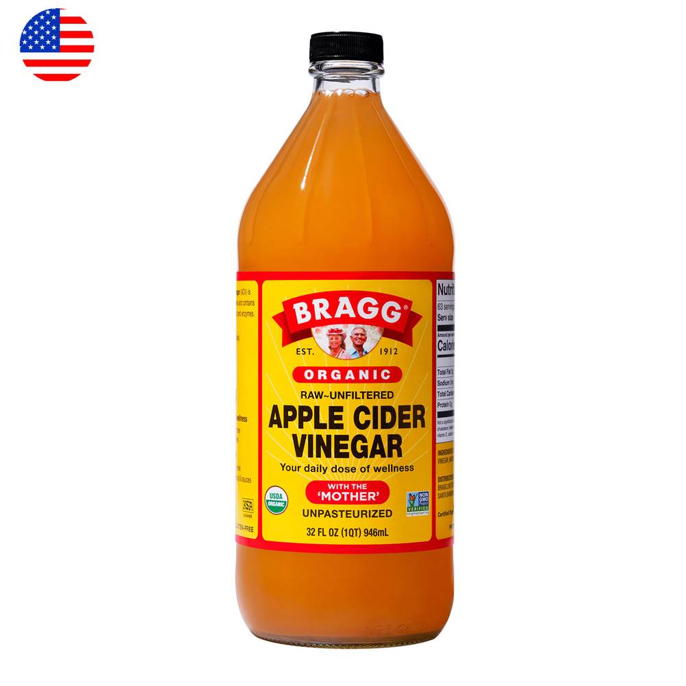 Bragg vinagre orgánico sidra de manzana (946 ml)
