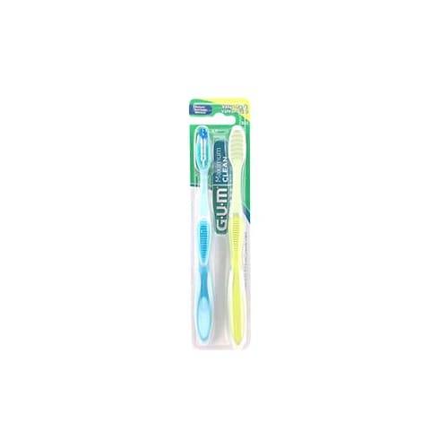 GUM Maximum Clean Sunstar Medium Toothbrushes (2 ct)