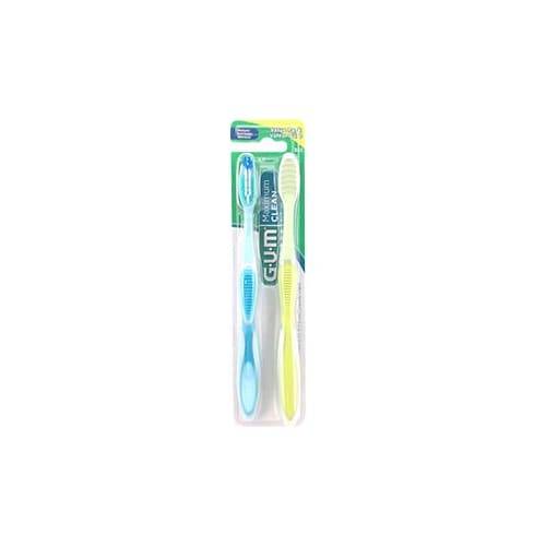 Gum Maximum Clean Sunstar Medium Toothbrushes (2 ct)