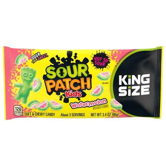 Sour Patch King Size Watermelon Candy (3.4oz bag)