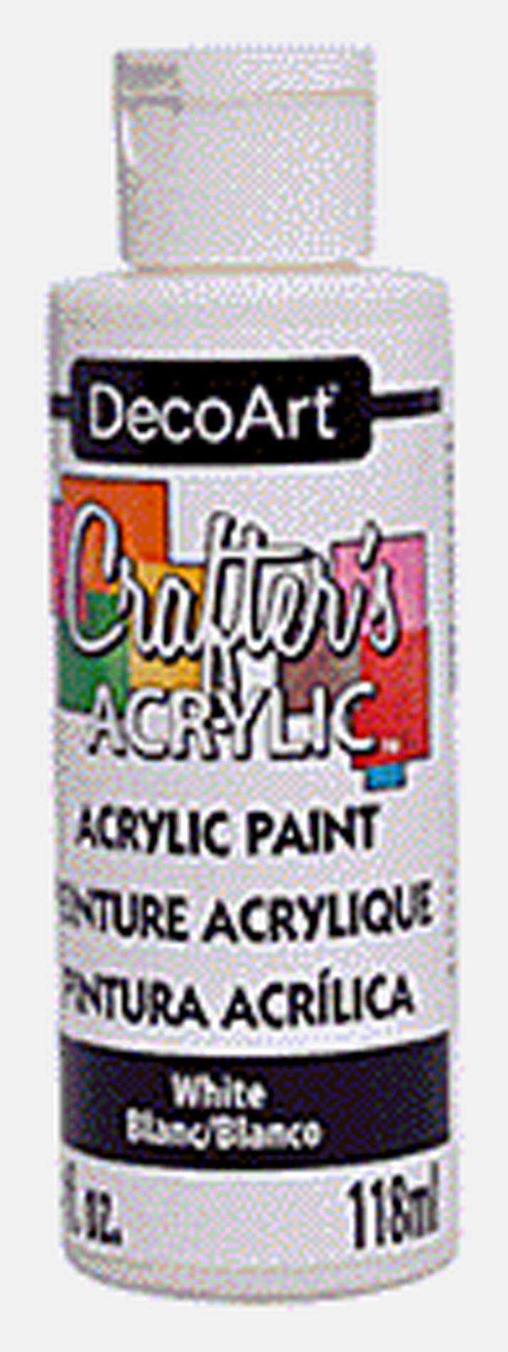 DecoArt Acrylic Paint, White (118 ml)