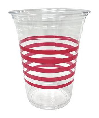 16Oz. Red, White & Blue Stripes Plastic Cups, 12Ct. By Celebrate It