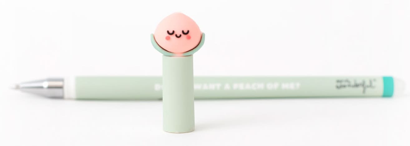 Caneta Apagar Bo Bo - Pessego