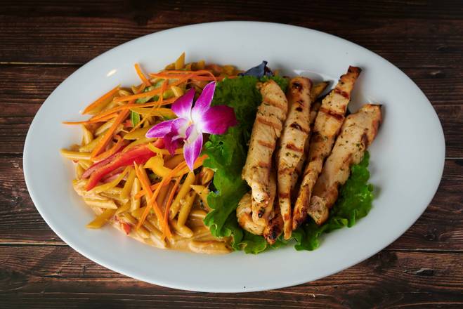 Rasta Pasta with Grilled Chicken Tenders