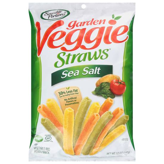 Sensible Portions Garden Veggie Straws Vegetable & Potato Snack Bag (sea salt )