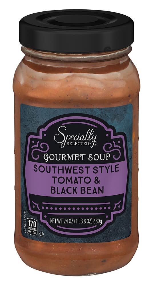 Specially Selected Gourmet Soup, Southwest Style Tomato & Black Bean (24 oz)
