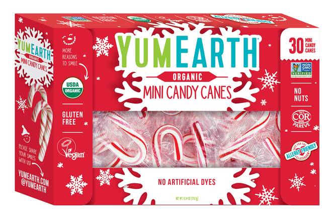 Order YumEarth Mini Candy Canes - 30 ct food online from Rite Aid store, Costa Mesa on bringmethat.com
