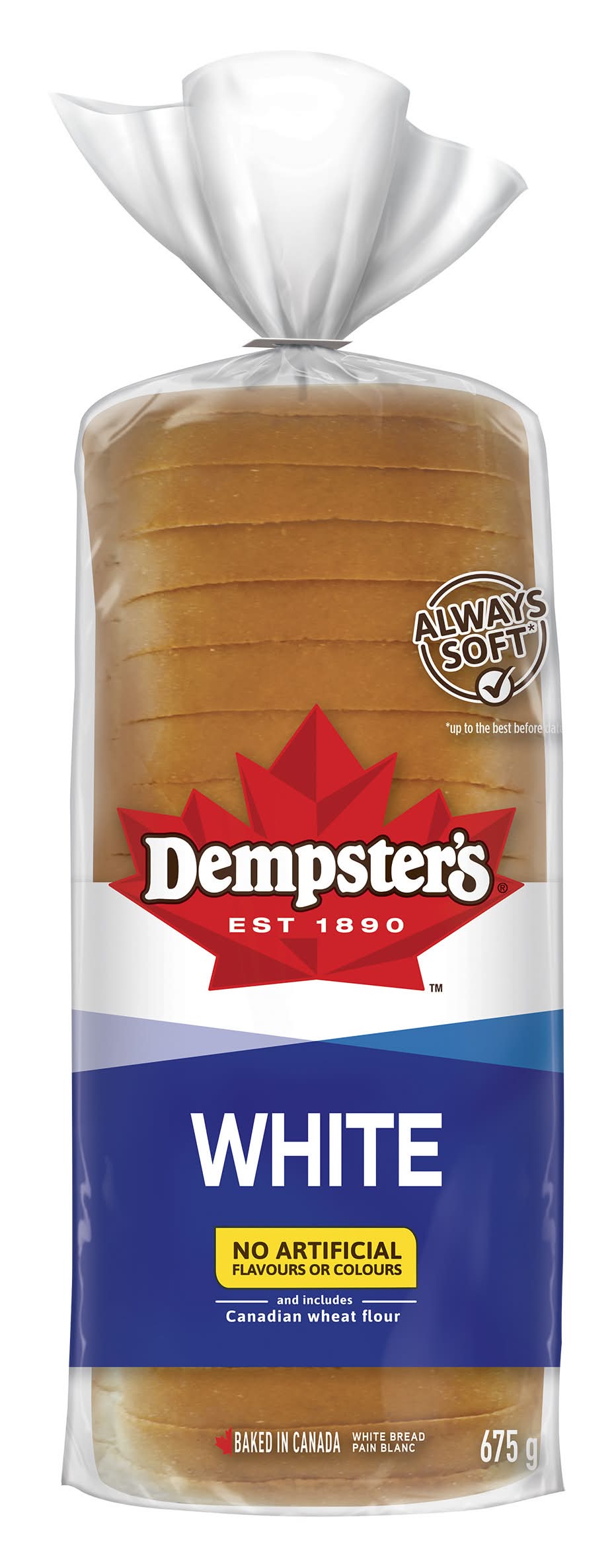 Dempster's White Plain Blanc Sliced Bread (675 g)