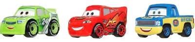 Disney Pixar Cars Mini Racers Toy Vehicle For Kids 3+ Ages, Multi (3 ct)