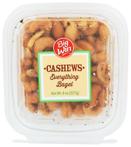 Big Win Everythng Bagel Seasoned Cashews - 8 oz