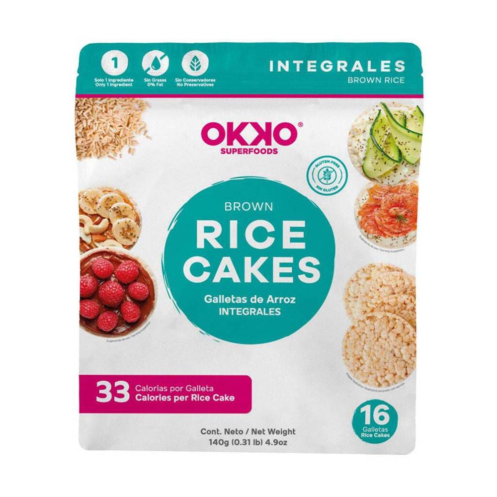 Okko galleta arroz integral