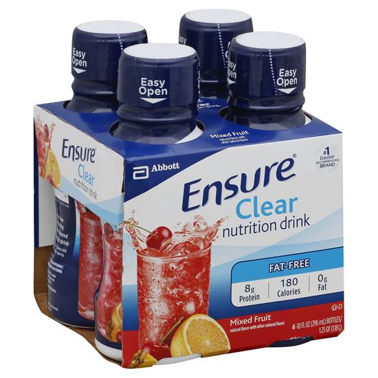 Ensure Fat Free Clear Mixed Fruit Nutrition Drink (4 ct,40 fl oz)