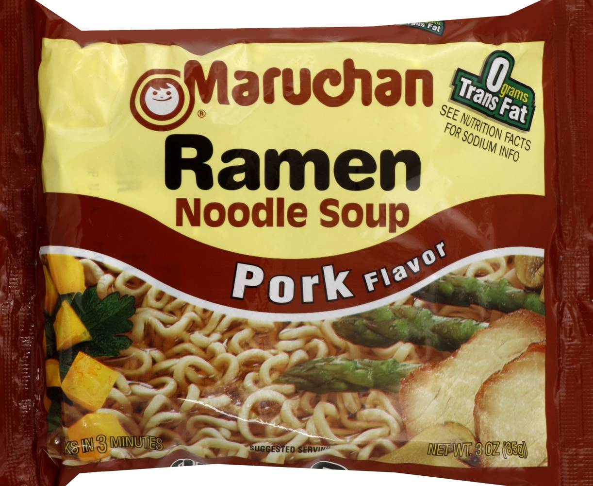 Maruchan Pork Flavor Ramen Noodle Soup (3 oz)