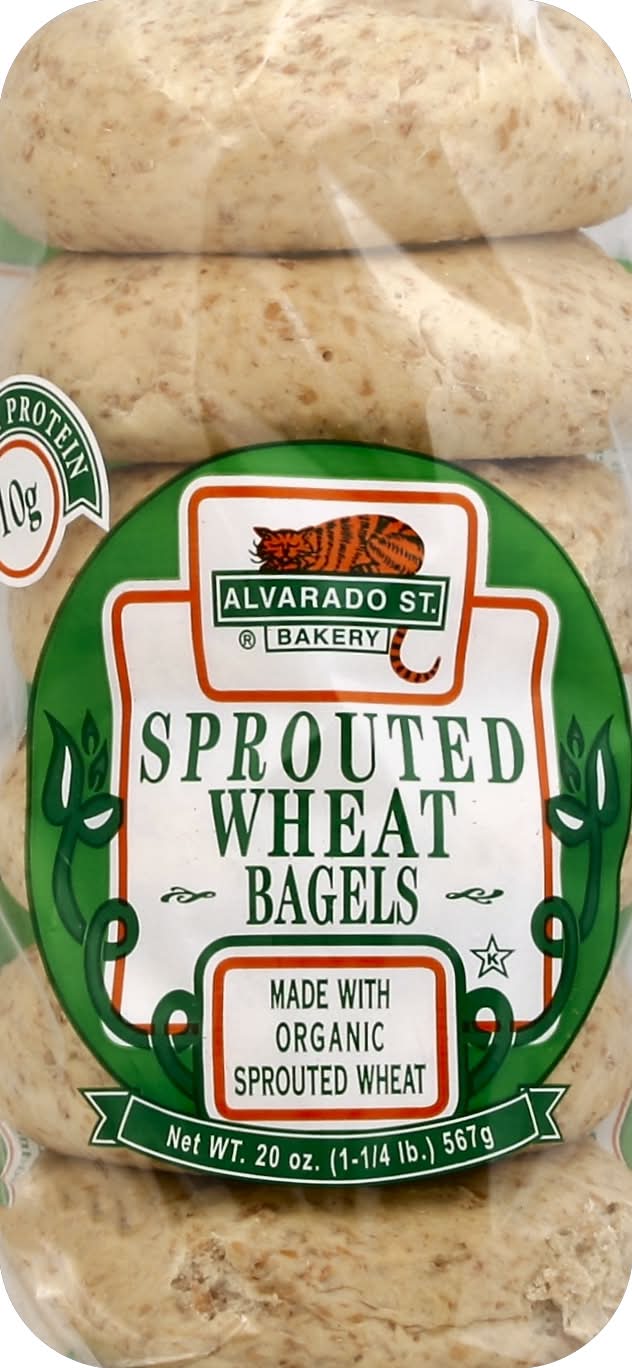 Alvarado Street Bakery Sprouted Wheat Bagels (20 oz)