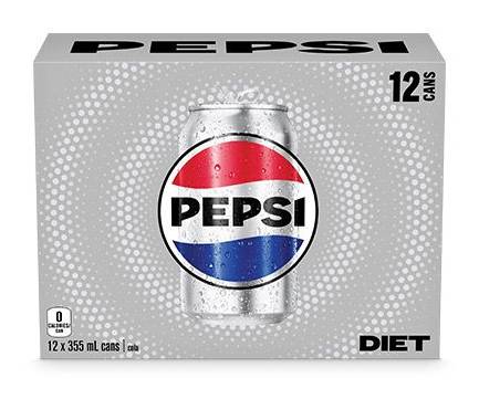 Pepsi Diet Cola (12 x 355 ml)