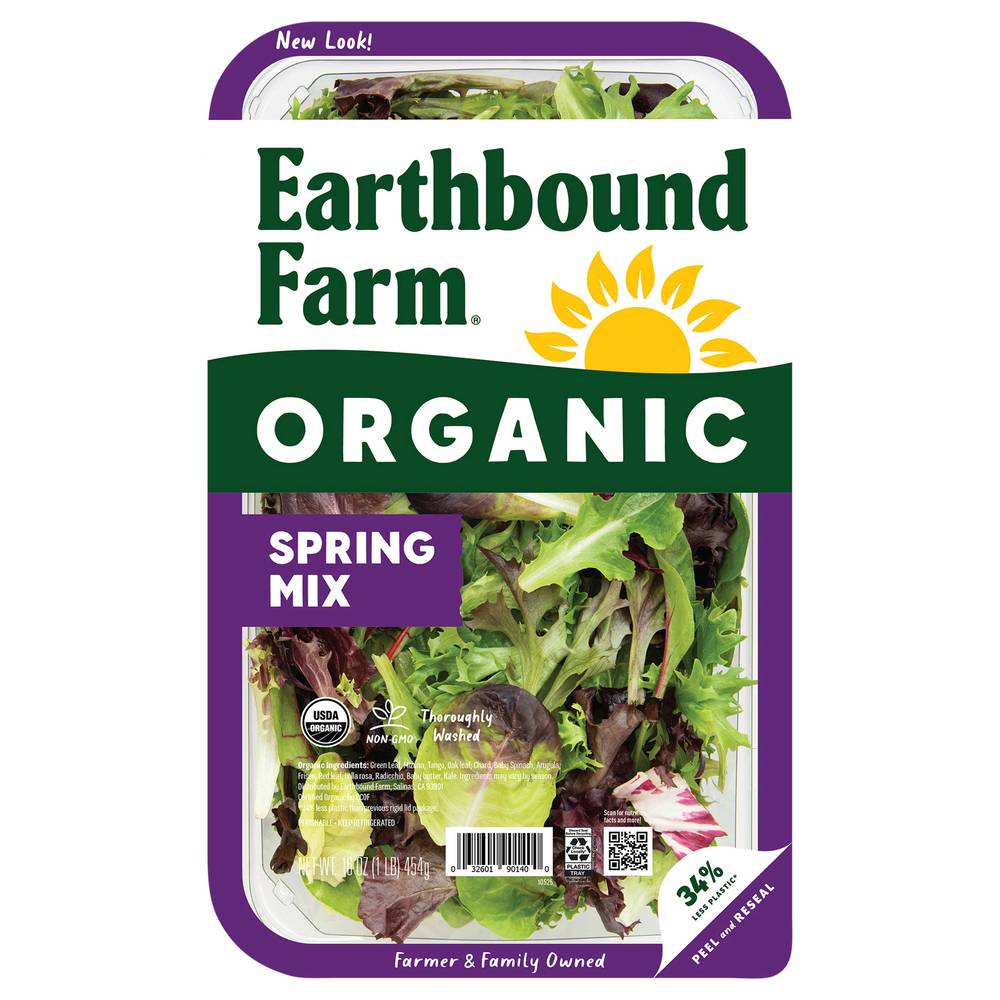 Earthbound Farm Spring Mix Lettuce Organic