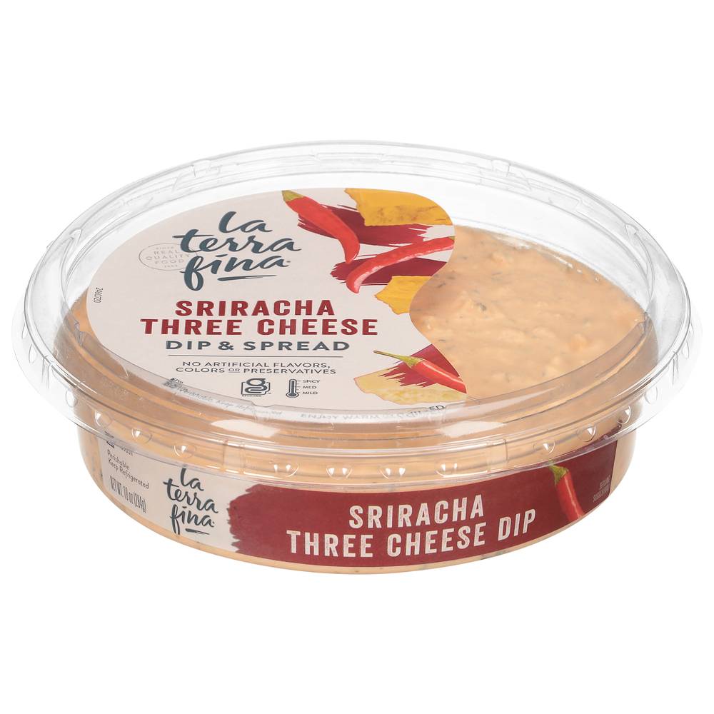 La Terra Fina Spicy Sriracha Three Cheese Dip & Spread (10 oz)