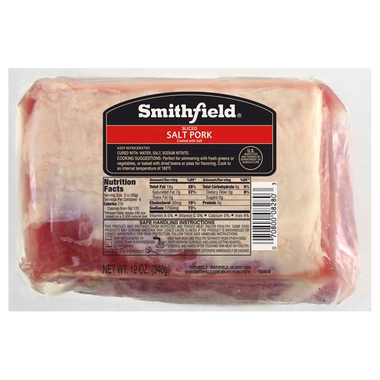 Smithfield Sliced Salt Pork (12 oz)