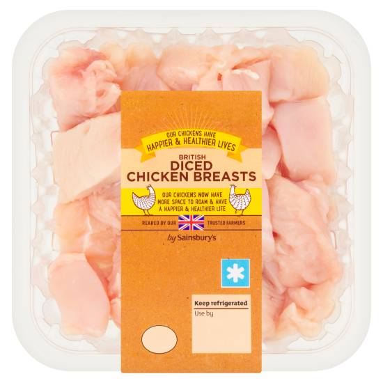 Sainsbury's British Diced Chicken Breasts (400g)