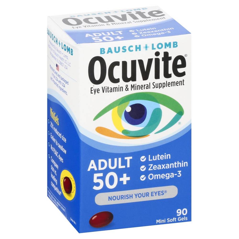 Ocuvite Adult 50+ Eye Vitamin Mini Soft Gels (90 ct)