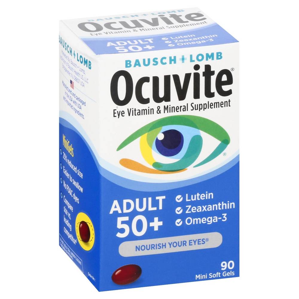 Ocuvite Adult 50+ Eye Vitamin & Mineral Supplement (50 ct)