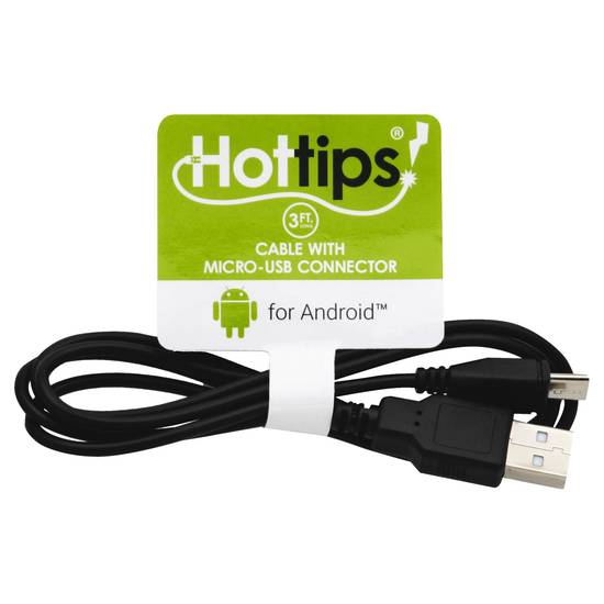 Hottips 3 ft Long Micro Usb Cable For Android (1 cable)