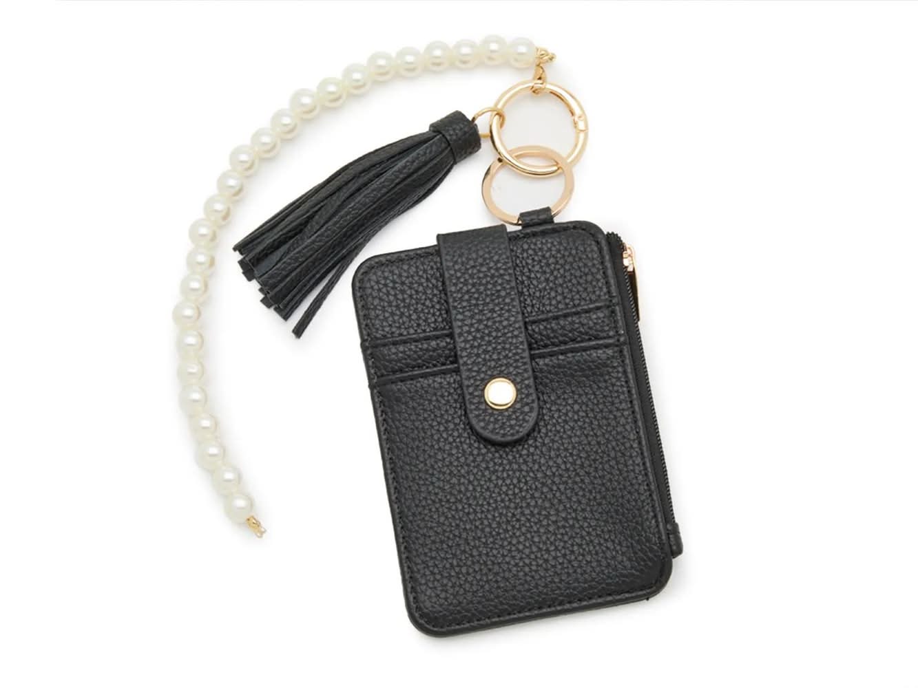 Kelly & Katie Wallet Tassel Bag Charm (Black One Size)