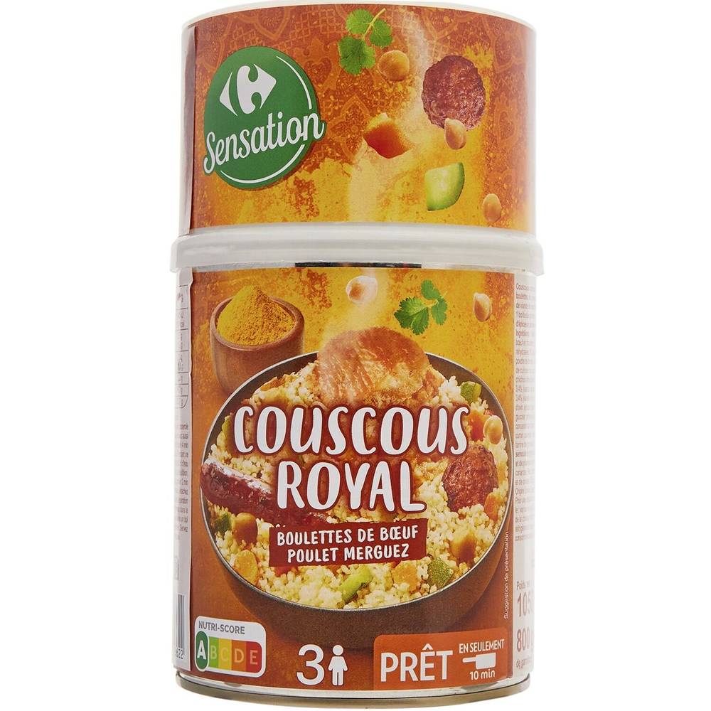 Carrefour Sensation - Plat cuisiné couscous royal (1,05kg)