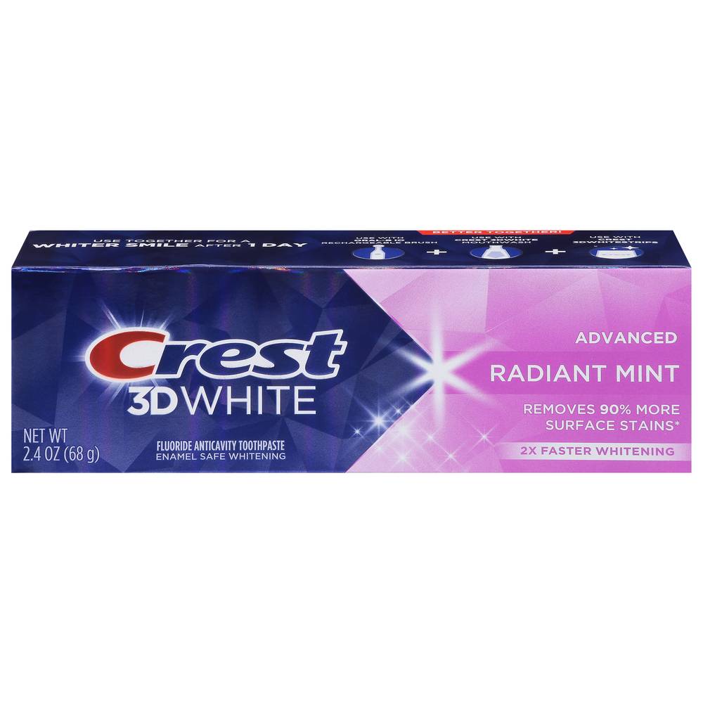 Crest 3d White Advanced Fluoride Anticavity Radiant Mint Toothpaste