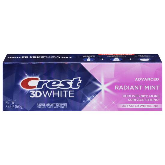 Crest 3d White Advanced Fluoride Anticavity Radiant Mint Toothpaste
