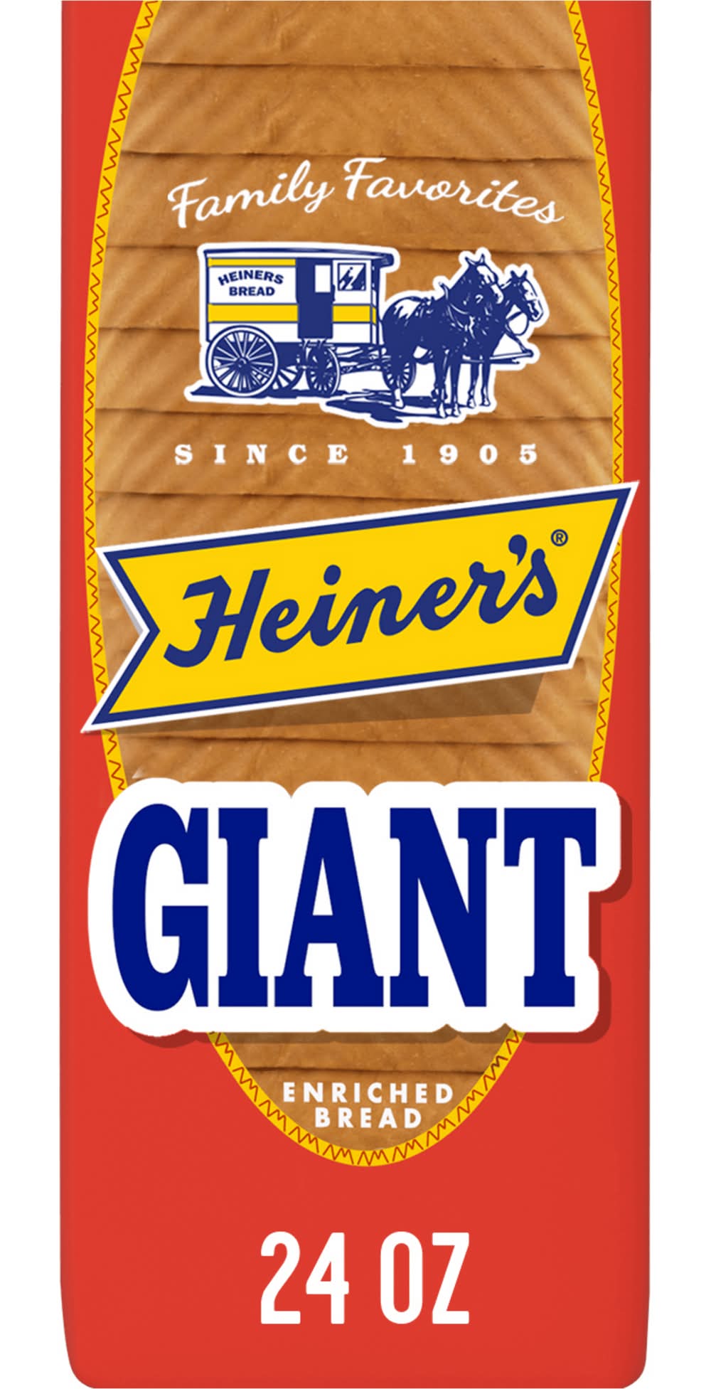 Heiner's Giant Enriched Bread (24 oz)