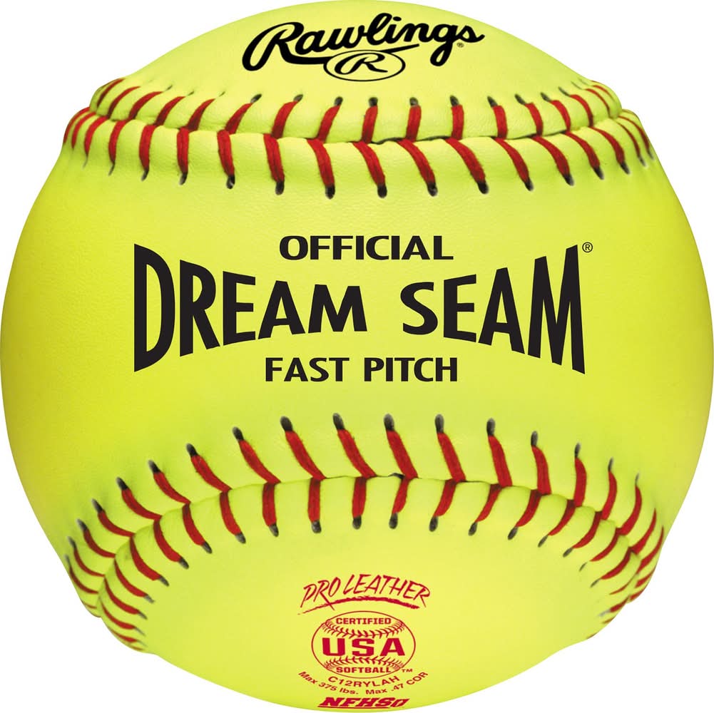 Rawlings 12" USA/NFHS Official Dream Seam Fastpitch Softball