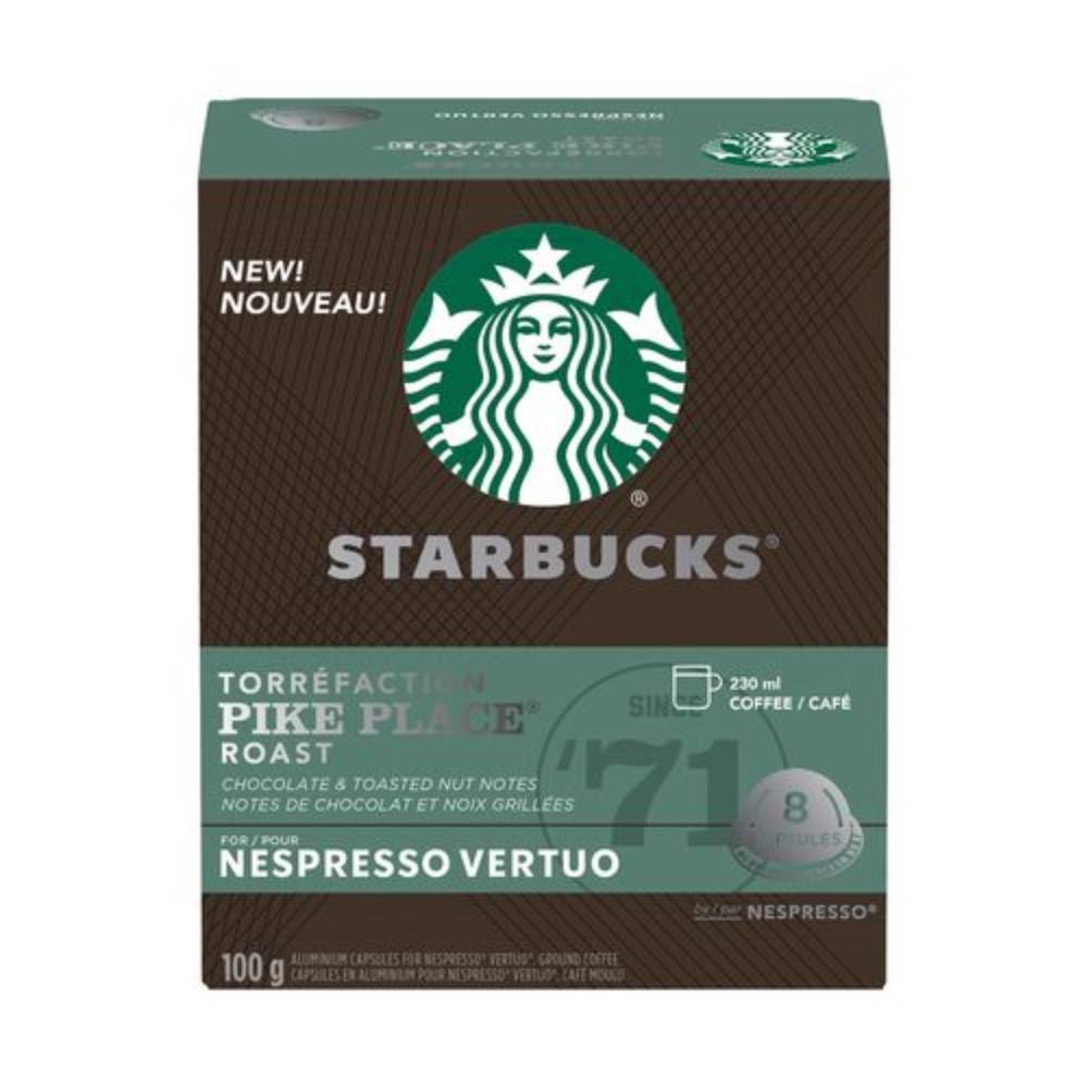 Starbucks Nespresso Vertuo Pike Place Roast Coffee (100 g)