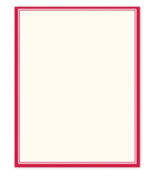 Gartner™ Studios Design Paper, 8 1/2" x 11", 60 Lb, Red Border, Pack Of 100 Sheets