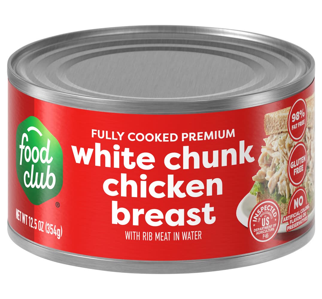 Food Club Chunk White Chicken Breast in Water (12.5 oz)